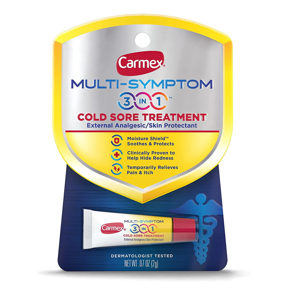 Carmex Multi-symptons 3 In 1 Cold Sore Treatment, 0.07 Oz